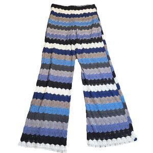 VaVa Joy HaN Retro Festival Pants Crochet Knit Lined Multicolor Women’s Large